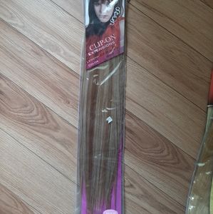 SYNTHETIC clip in hair extensions